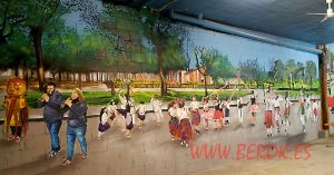 Pintura Mural Bailes Populares 300x100000